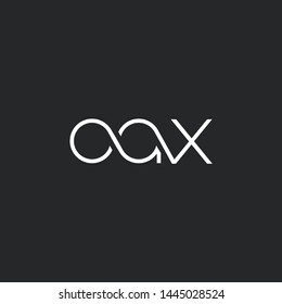 O A X letters Joint logo icon vector for business card and corporate identity.