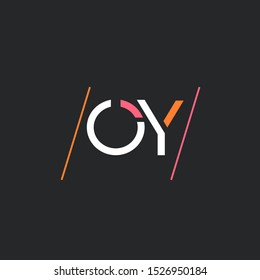 O Y joint logo design vector template