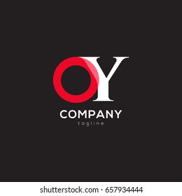 O Y joint logo icon design vector template 