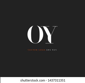 O & Y letters Joint logo icon vector for business card and corporate identity.