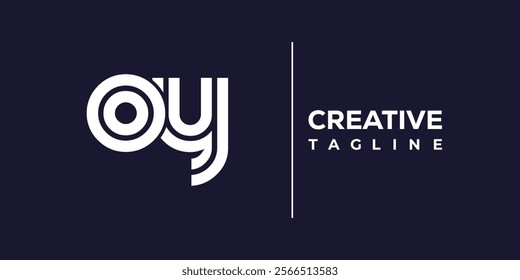 O and Y logo design. OY abstract Letters Logo Monogram. This logo design is the process of creating a visual symbol that represents a brand, company, or individual.