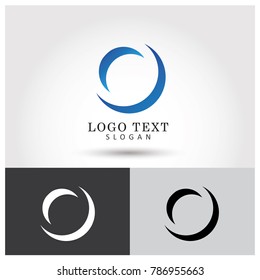 O & Zero Logo. Symbol & Icon Vector Template.