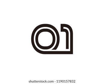 O1 logo combination of letters and numbers