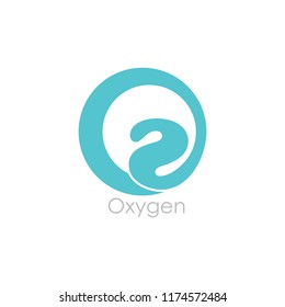 O2 Oxygen Symbol Logo Vector