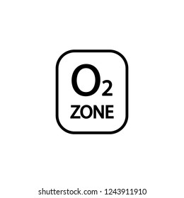 o2 zone vector icon