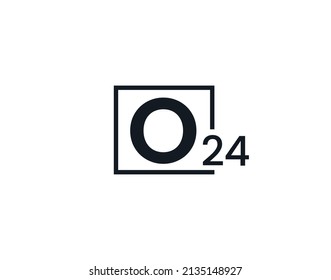 O24, 24O Initial letter logo