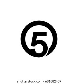 O5, Initial O And Number 5 Logo