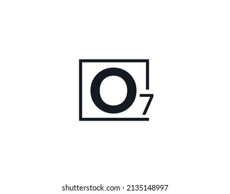 O7, 7O Initial letter logo