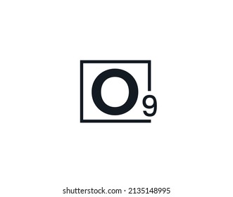 O9, 9O Initial letter logo