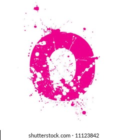 O_splattered_letter