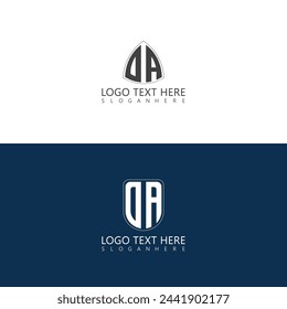 OA 2 style text initial monogram logo with creative style design.