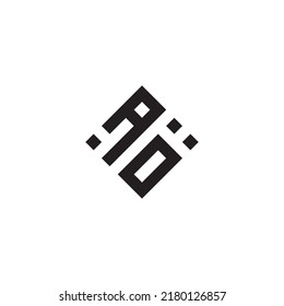 OA abstract geometric concept logo in high quality professional design that will be best for street style