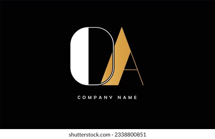 OA, AO Abstract Letters Logo Monogram