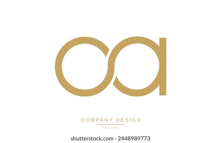 OA, AO Abstract Letters Logo Monogram Design Icon Font