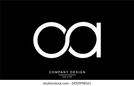 OA, AO Abstract Letters Logo Monogram Design Icon Font