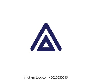 OA AO letter logo design vector template