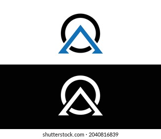 OA And AO Letter Logo Design Creative Modern Vector.