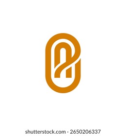 OA, AO letras abstrato logotipo monograma