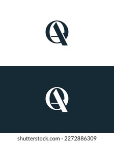 OA, AO, A and O Alphabet letters Initials Monogram logo.