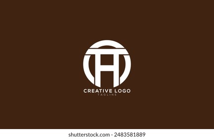 OA AO OH HO Abstract initial monogram letter alphabet logo design