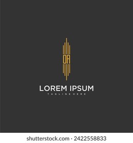 OA initial monogram business logo