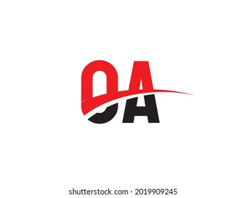 OA Letter Initial Logo Design Template