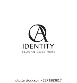 OA  letter logo creative design with vector graphic OA simple and modern logo