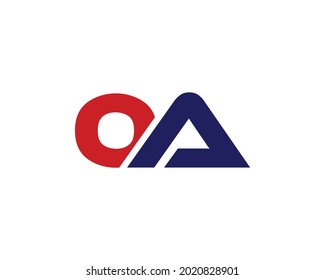 Oa Letter Logo Design Vector Template Stock Vector (Royalty Free ...