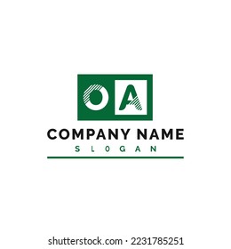 OA Logo Design. OA Letter Logo Vector Illustration - Vector