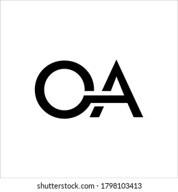 Oa Logo Design Vector Sign: เวกเตอร์สต็อก (ปลอดค่าลิขสิทธิ์) 1798103413