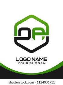 OA logo letter initial, Abstract polygonal Background Logo,