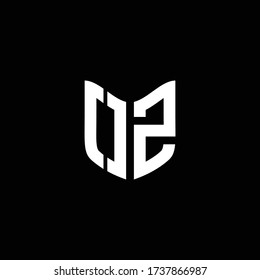 oa logo monogram with shield shape design template