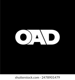 OAD letter monogram typography logo