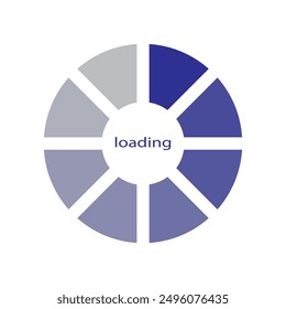 oading icon vector. Bar progres for web design. interface app.