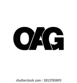 OAG letter monogram logo design vector