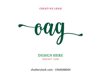 OAG lettering logo is simple, easy to understand and authoritative