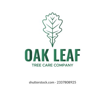 oak accorn leaf logo modern tree