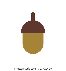 Oak acorn icon. vector