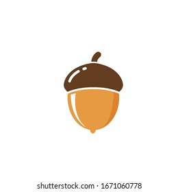 Oak Acorn Vector Illustration Design Template