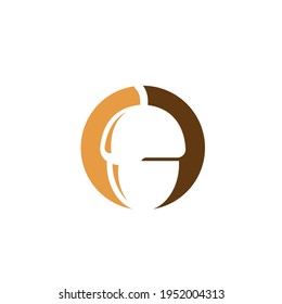 oak acorn vector illustration design template