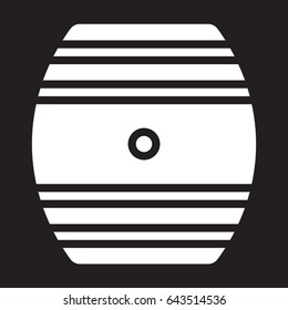 Oak Cask icon, vector illustration