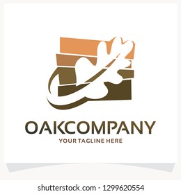 Oak Company Logo Design Template Inspiration