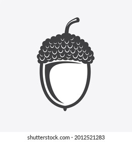 ilustración de roble, icono de roble, arte vectorial.