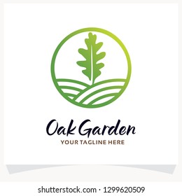 Oak Garden Logo Design Template Inspiration