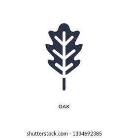 oak icon. Simple element illustration from nature concept. oak editable symbol design on white background. Can be use for web and mobile.