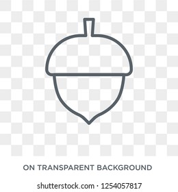 Oak icon. Trendy flat vector Oak icon on transparent background from nature collection. High quality filled Oak symbol use for web and mobile