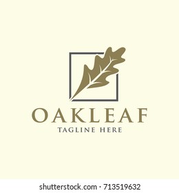  Oak Leaf Design Logo Template