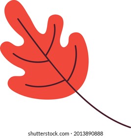 oak leaf element for autumn design