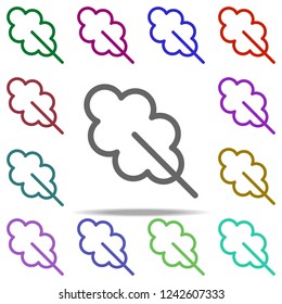 Oak Leaf icon. Elements of autumn in multi color style icons. Simple icon for websites, web design, mobile app, info graphics
