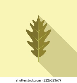 Oak leaf icon flat vector. Autumn fall. Nature season